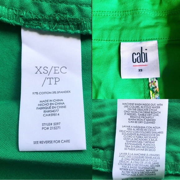 CABi Verde Jacket Blazer Pockets One Button Cotton Stretch XS Women’s - Picture 6 of 16